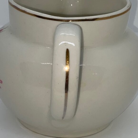 Vintage Rare Arthur Wood Ceramic Rose Design Pitcher - Picture 5 of 5